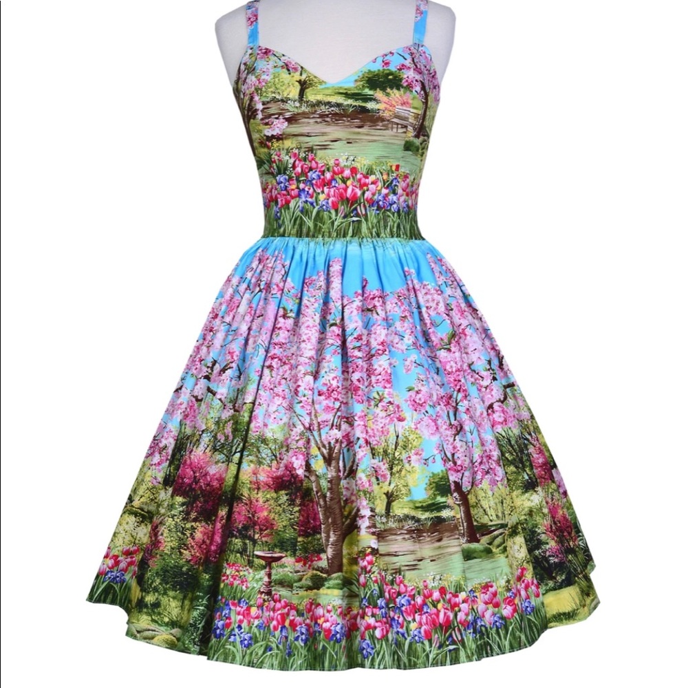 Georgia Dress in Cherry Tree Lane M